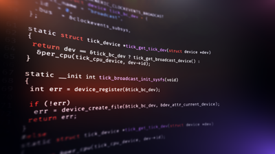 Colorful code background example
