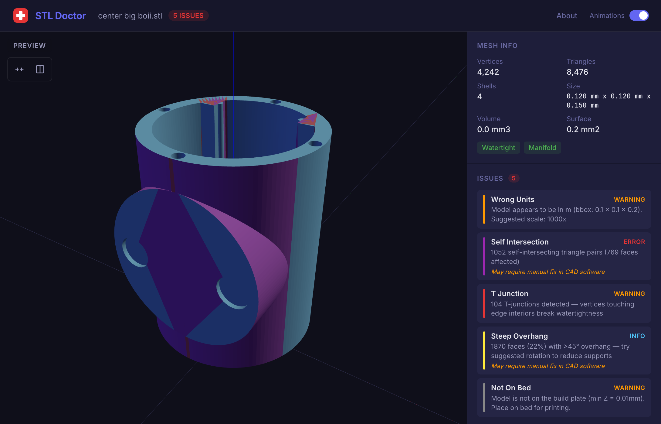 STL Doctor screenshot