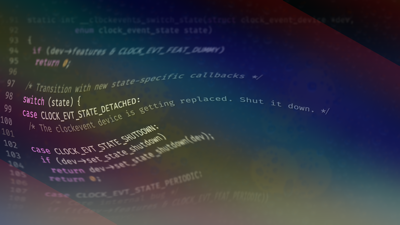 Rainbow swirls background example