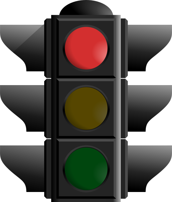Red traffic light